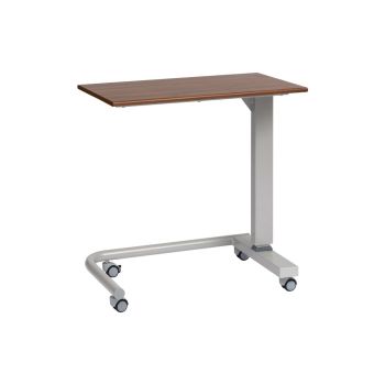 Alerta Gas Lift Overbed Table with Wheelchair access base