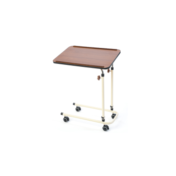 Alerta Overbed Table Walnut With Castors