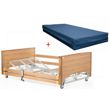 Alerta Lomond Bariatric Bed Oak With Mattress Package 