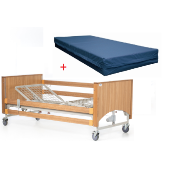 Alerta Lomond Standard Bed Oak With Mattress Package  Alerta Lomond Standard Bed Oak With Mattress Package