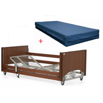 Alerta Lomond Low Bed Walnut With Mattress Package Alerta Lomond Low Bed Walnut With Mattress Package