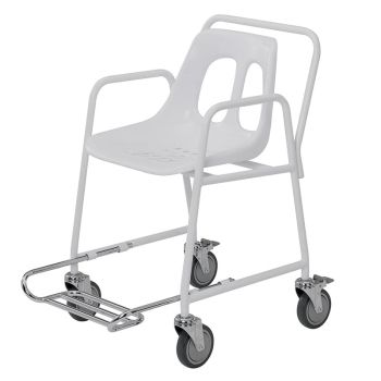 Mobile Shower Chair with Footrest FR