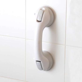 Grey Suction Cup Grab Bar