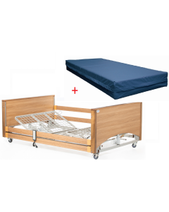 Alerta Lomond Bariatric Bed Oak With Mattress Package 